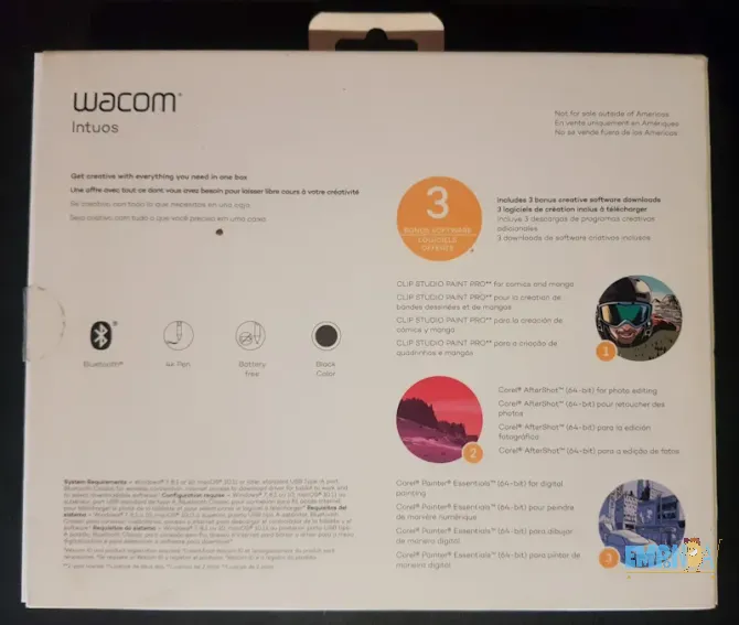 Tablet wacom intuos ctl-4100 wl negra con bluetooth Quilmes - imagen 2
