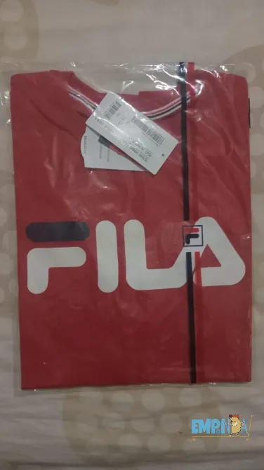 Remera De Hombre Fila Basic Letter Ii Color Rojo Floresta - imagen 2