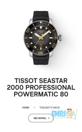 TISSOT SEASTAR 2000 PROFESSIONAL POWERMATIC 80 Palermo - imagen 1