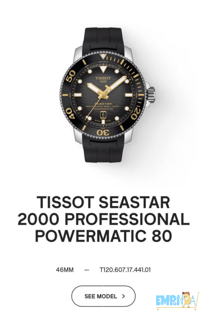 TISSOT SEASTAR 2000 PROFESSIONAL POWERMATIC 80 Palermo - imagen 1