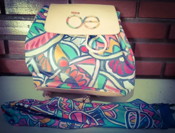 "Bolso Cloe original" + pañoleta a juego Quilmes