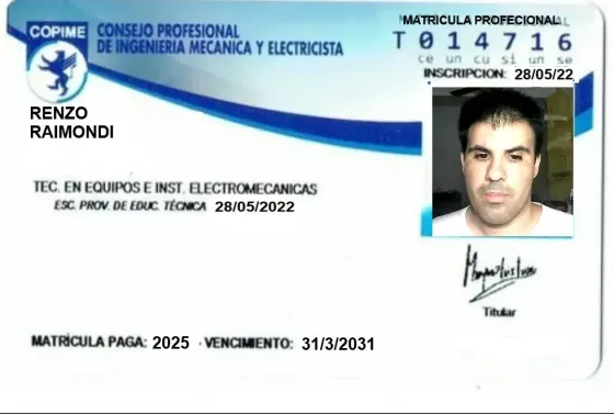 Electricista matriculado copime caba y CTPBSAS Balvanera
