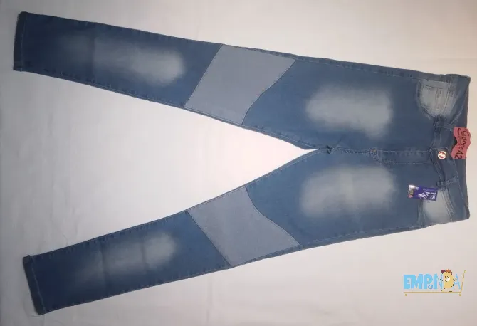 Jeans de Mujer Talle 42, Tiro Alto Flores - imagen 1