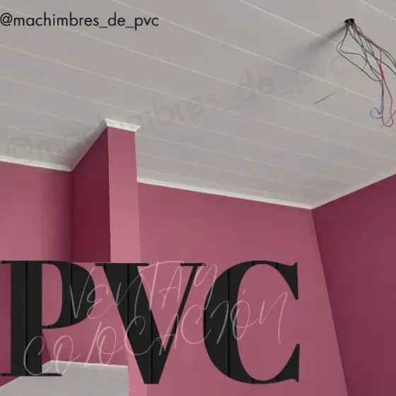 Revestimiento de cielorraso en machimbres de PVC Caballito