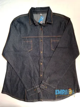 Camisas De Jeans Talles Especiales Flores - imagen 1