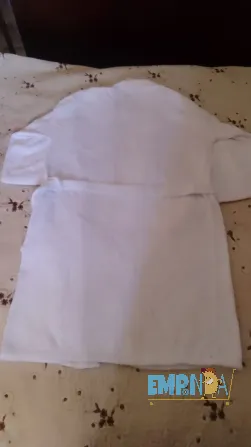 Bata de baño seclar blanca unisex XL Floresta - imagen 6