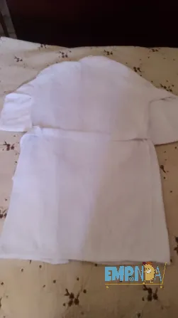 Bata de baño seclar blanca unisex XL Floresta - imagen 2