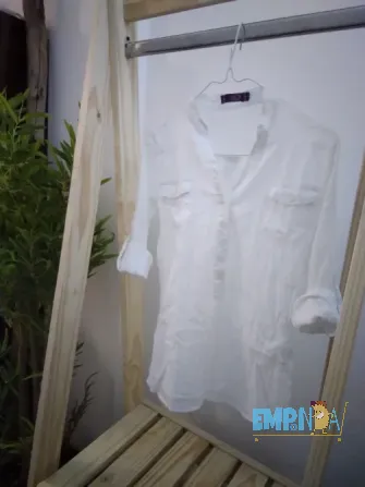 Camisa Blusa Marca Var 's Con Botón para Arremangar Recoleta - imagen 4