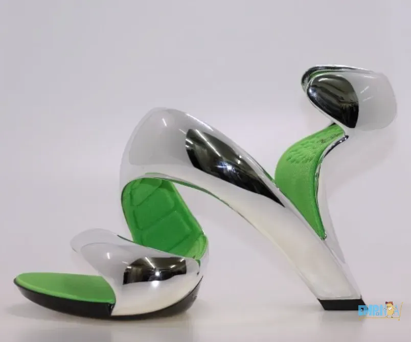 Sandalias Zapatos Plateados Diseño Único Plataforma Recoleta - imagen 2