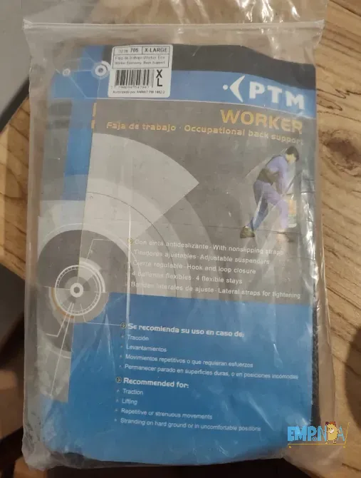 Faja de Trabajo Laboral Lumbar Postural Hombre Recoleta - imagen 2