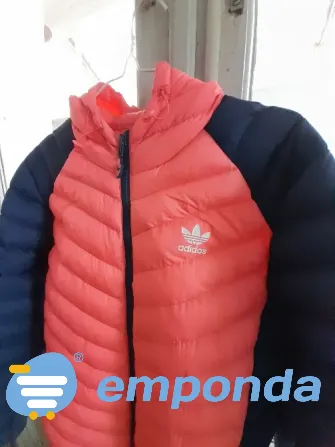 Campera Adidas azul y coral Villa del Parque - imagen 1