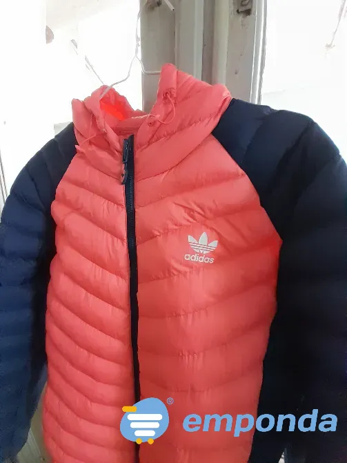 Campera Adidas azul y coral Villa del Parque - imagen 1