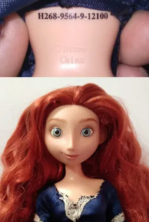 Princesa Mérida (película "Valiente" de Disney) ORIGINAL Flores