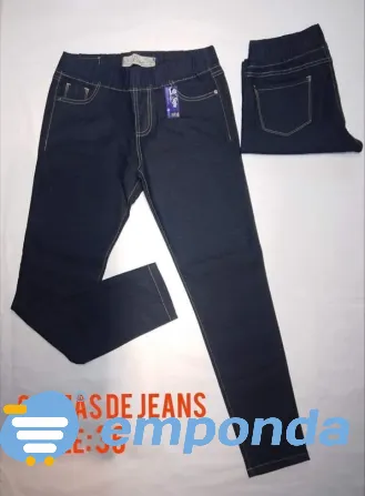 Calza De Jeans Talle: 36 Flores - imagen 1