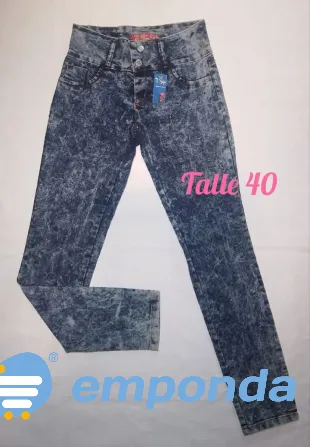 Jeans De Mujer, Talle:40 Flores - imagen 1