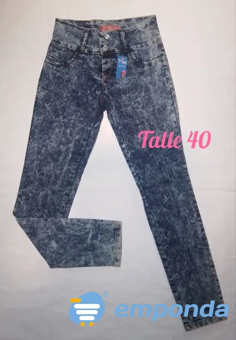 Jeans De Mujer, Talle:40 Flores - imagen 1
