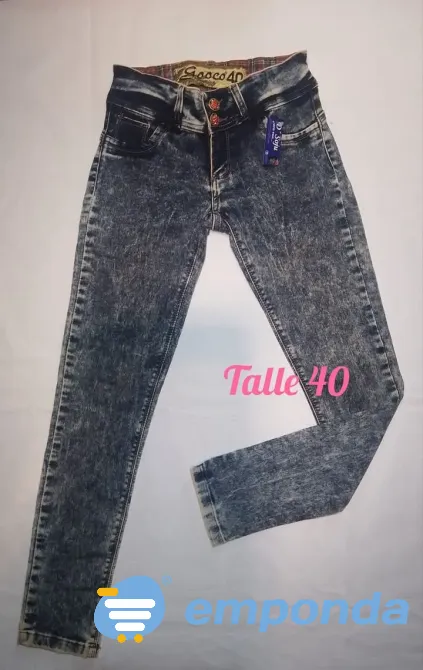 Jeans Nevado De Mujer, Talle 40 Flores - imagen 1