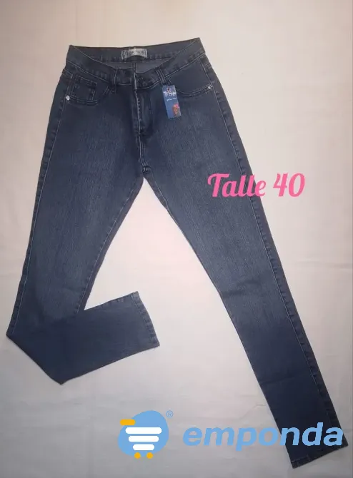 Jeans Nuevo Talle: 40 De Mujer Flores - imagen 1