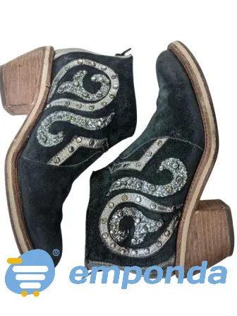 Botas cuero vacuno taco de madera Talle 36 Versalles - imagen 1