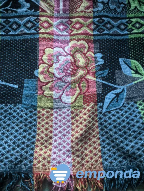 Cubrecamas algodón con flecos 1 plaza Versalles - imagen 2