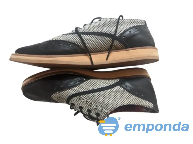 Abotinados Oxford cuero y textil Toche Talle 36 Versalles - imagen 3