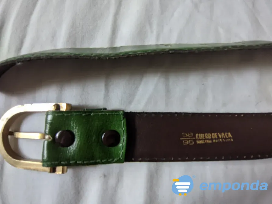 Cinto de cuero Hebilla metal 75 cm Versalles - imagen 4