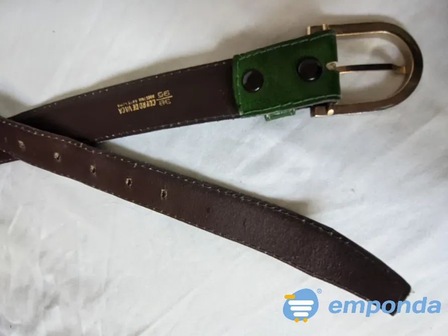 Cinto de cuero Hebilla metal 75 cm Versalles - imagen 5