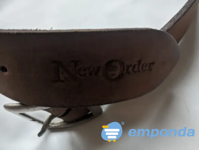 Cinto de cuero New Order Talle 65 Versalles - imagen 3