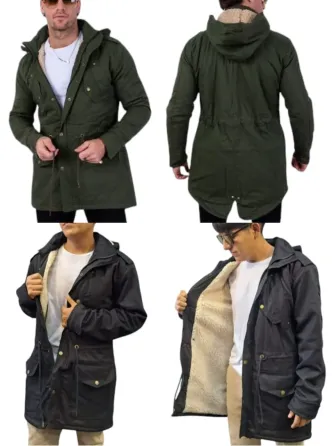 Parkas con Corderito para Hombre (Talles: 1/2/3/4/5) Avellaneda