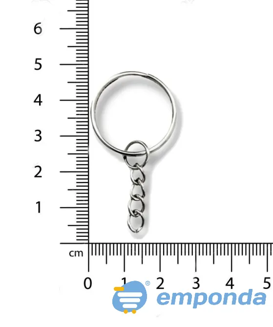 Argolla Reforzada 1.3 Llavero Con Cadena Niquel 25mm X 500 Unidades Villa Lugano - imagen 3