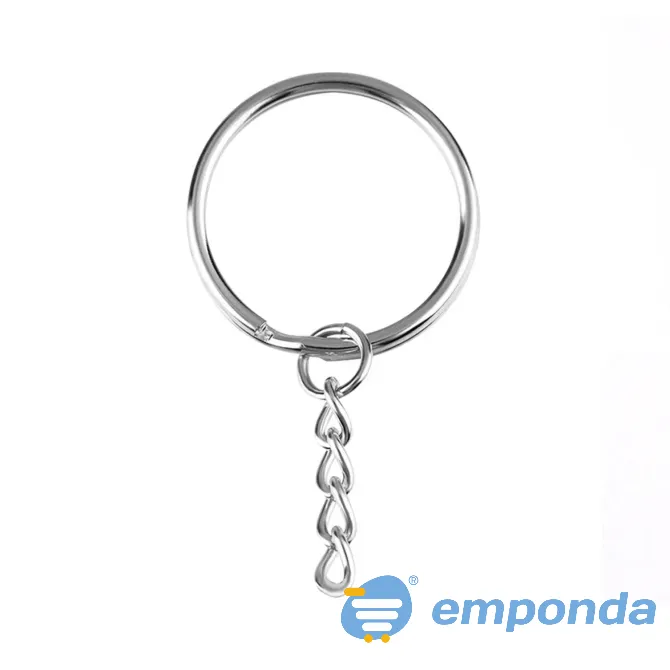 Argolla Reforzada 1.3 Llavero Con Cadena Niquel 25mm X 500 Unidades Villa Lugano - imagen 1