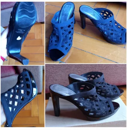 Zapato abierto de fiesta. Importado. Almagro