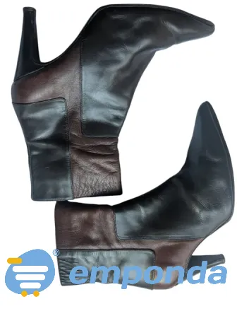 Cowhide leather boots narrow last Size 35 Versalles - photo 1