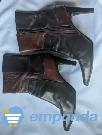 Cowhide leather boots narrow last Size 35 Versalles - photo 5