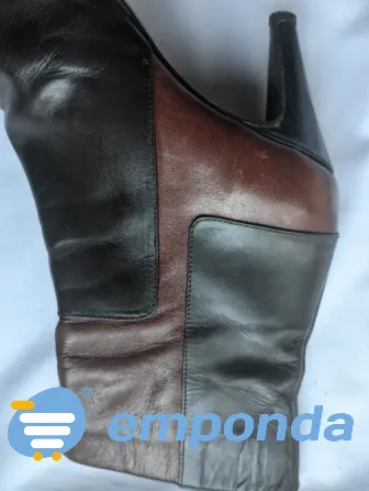 Cowhide leather boots narrow last Size 35 Versalles - photo 2