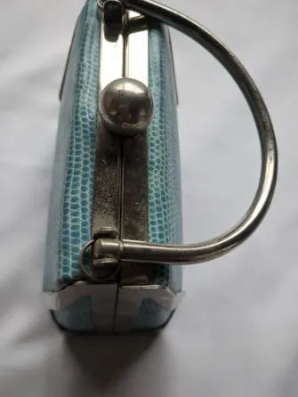 Кошелек-клатч Bijoux Terner из металла и рептилий Versalles