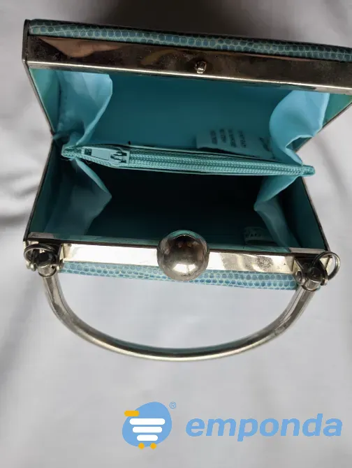 Cartera de mano Bijoux Terner metal y simil reptil Versalles - imagen 5