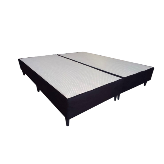 Cama Sommier Base Quenn Size 160x200 Reforzada Box Cuero Floresta