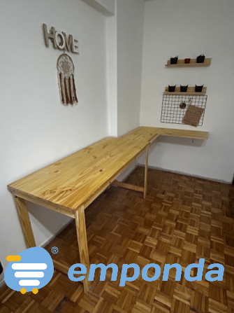 Mesa + Escritorio esquinero de pino y accesorios de regalo Floresta - imagen 2