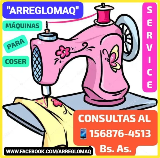 SERVICE MÁQUINAS COSER FAMILIARES A DOMICILIO EN BUENOS AIRES Merlo