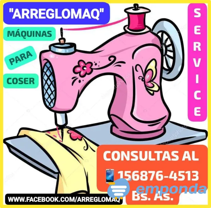 SERVICE MÁQUINAS COSER FAMILIARES A DOMICILIO EN BUENOS AIRES Merlo - imagen 1