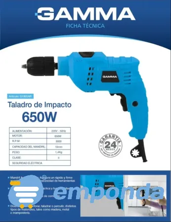 Taladro GAMMA 650W Almirante Brown - imagen 2