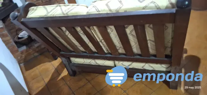 Sillon Algarrobo 2 cuerpos con almuhadones Quilmes - imagen 3