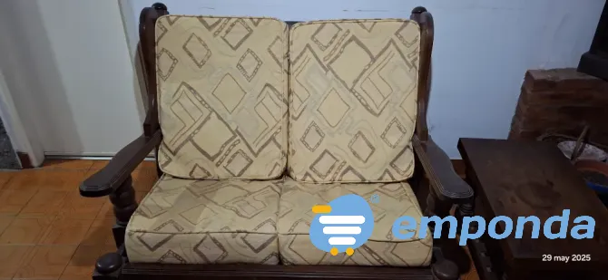 Sillon Algarrobo 2 cuerpos con almuhadones Quilmes - imagen 1