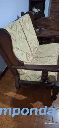 Sillon Algarrobo 2 cuerpos con almuhadones Quilmes - imagen 2