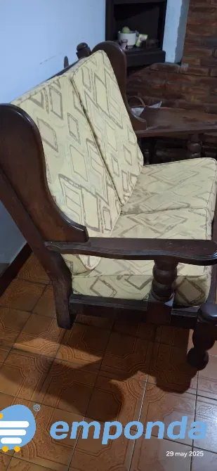 Sillon Algarrobo 2 cuerpos con almuhadones Quilmes - imagen 2