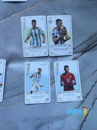 Cartas Campeones Del Mundo Panini Mcdonald Caballito - imagen 4