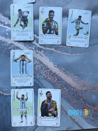Cartas Campeones Del Mundo Panini Mcdonald Caballito - imagen 3
