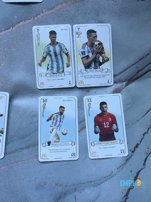 Cartas Campeones Del Mundo Panini Mcdonald Caballito - imagen 4