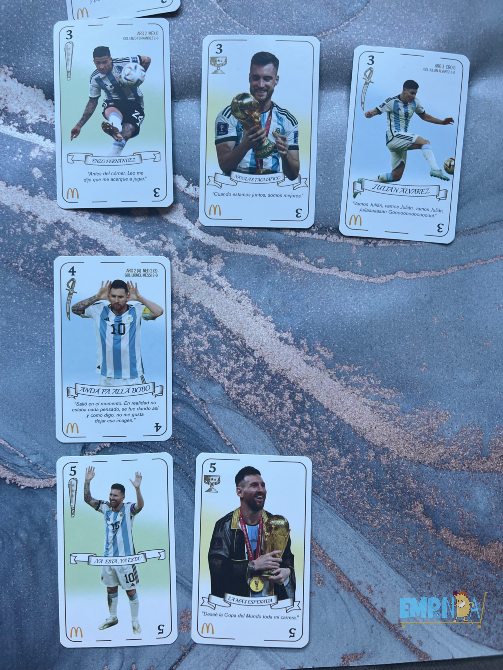 Cartas Campeones Del Mundo Panini Mcdonald Caballito - imagen 3